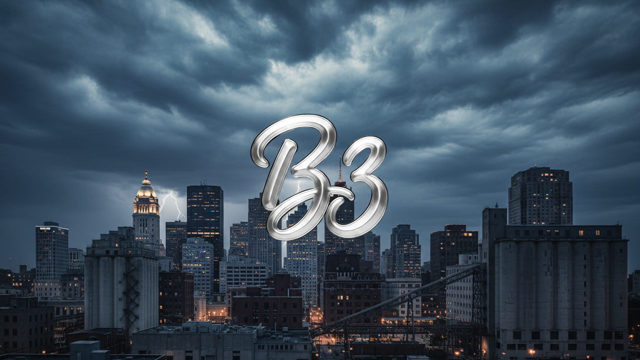 B3 Buffalo NY Skyline Banner